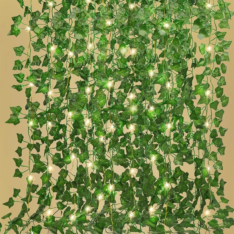 Outdoor Lighting Tree - Guirxiété Lumineuse LED de Lierre Vert