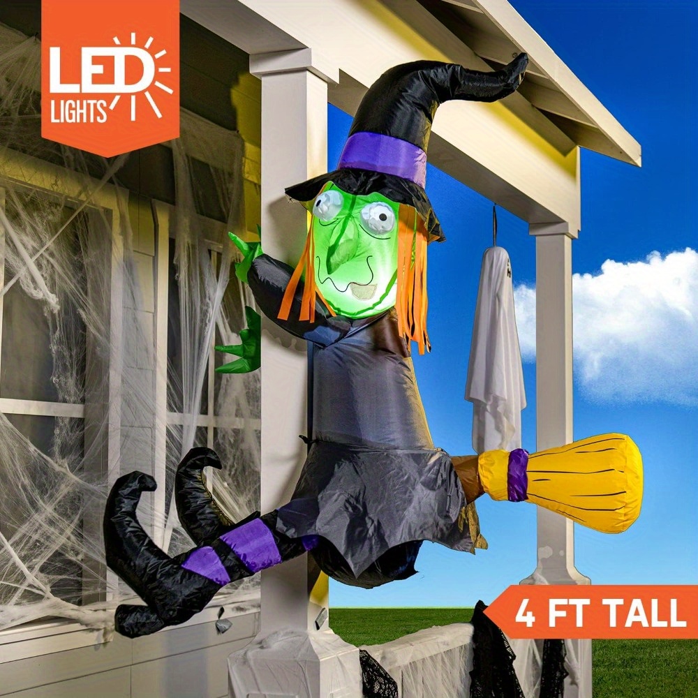 Outdoor Lighting Tree - Sorcière gonflable d'Halloween de 1,20 m