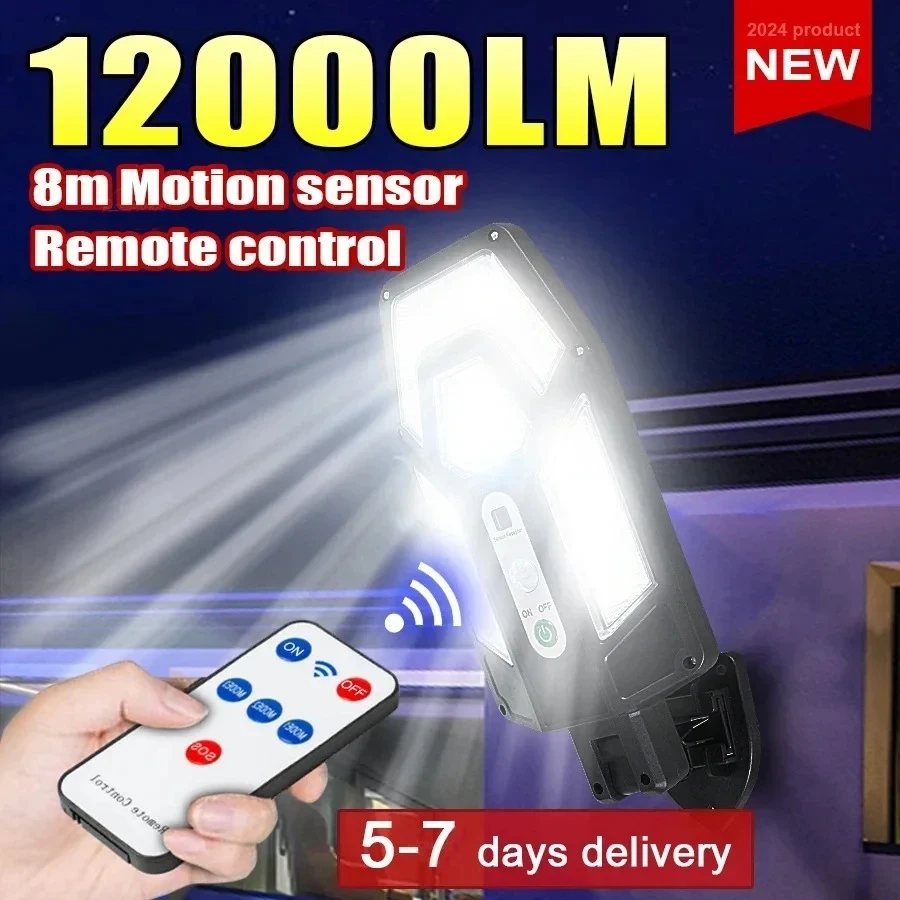 Outdoor Lighting Quality - 12000LM lampe murale solaire puissante avec