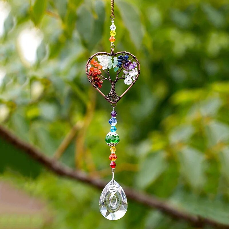Outdoor Lighting Tree - Pendentif en verre de cristal arbre