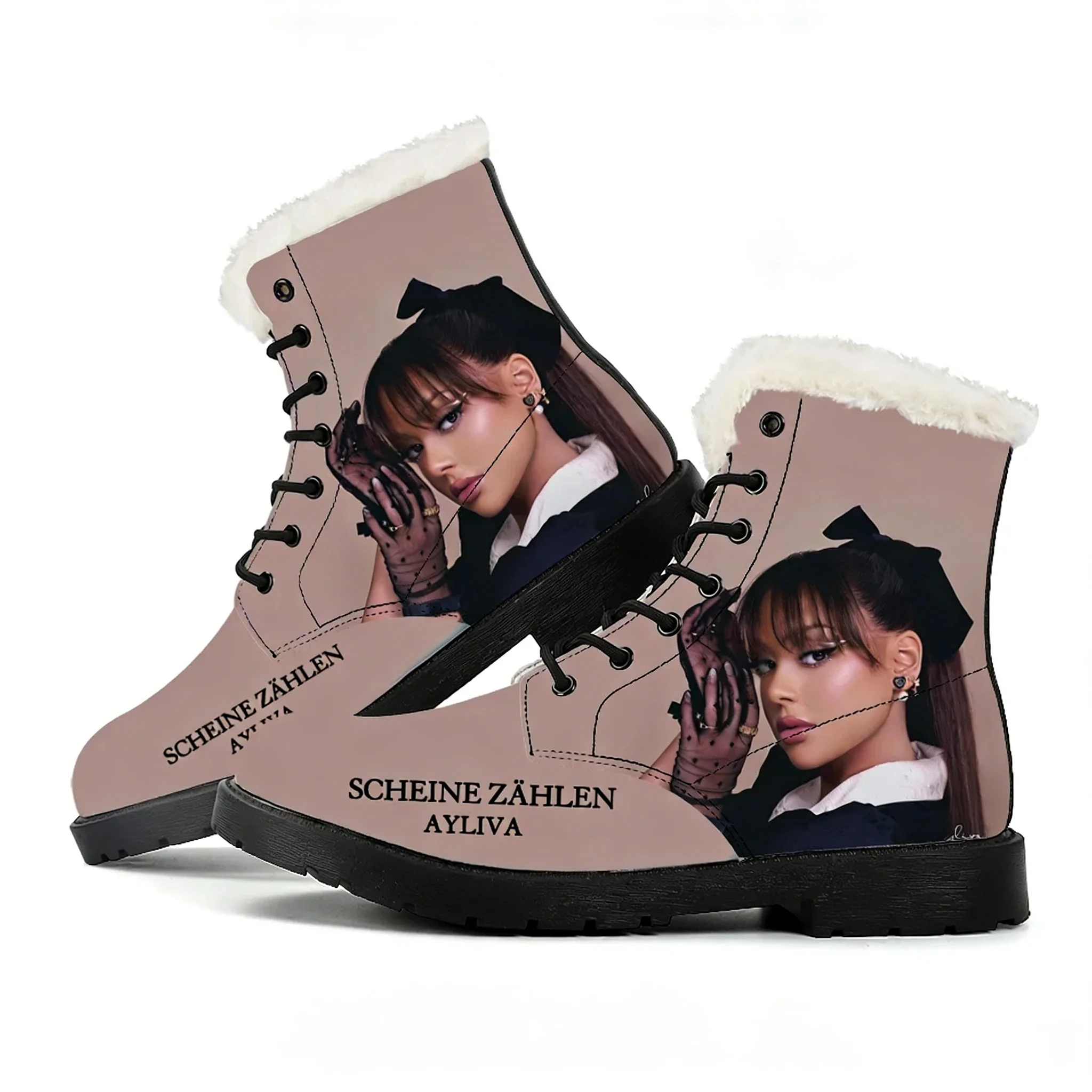 Outdoor Lighting Quality - Ayliva Schwarzes Herz Wunder Plush Boots,