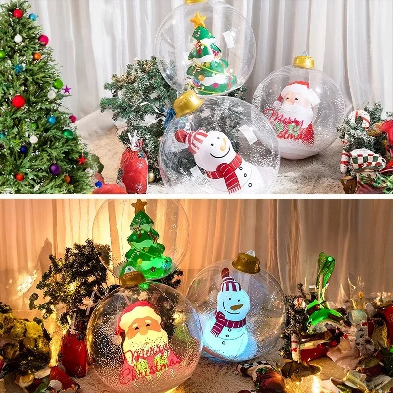 Outdoor Lighting Tree - Ballons de Noël d'extérieur 2026, Père