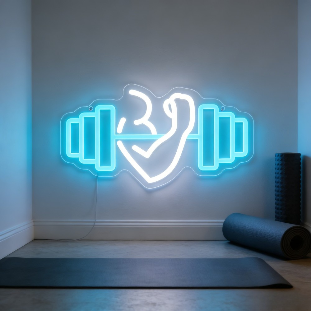 Outdoor Lighting Quotes - Enseigne néon LED Bicep Dumbbell, Art