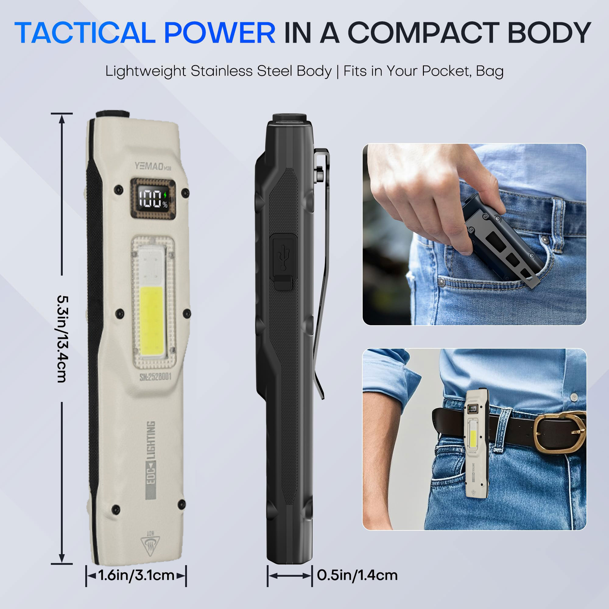 Portable 880LM YEMAO M28 Ultra - Outdoor Lighting Ideas avis et prix