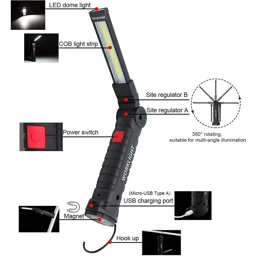 Lampe de poche LED Portable av - Outdoor Lighting Lanterns avis et prix