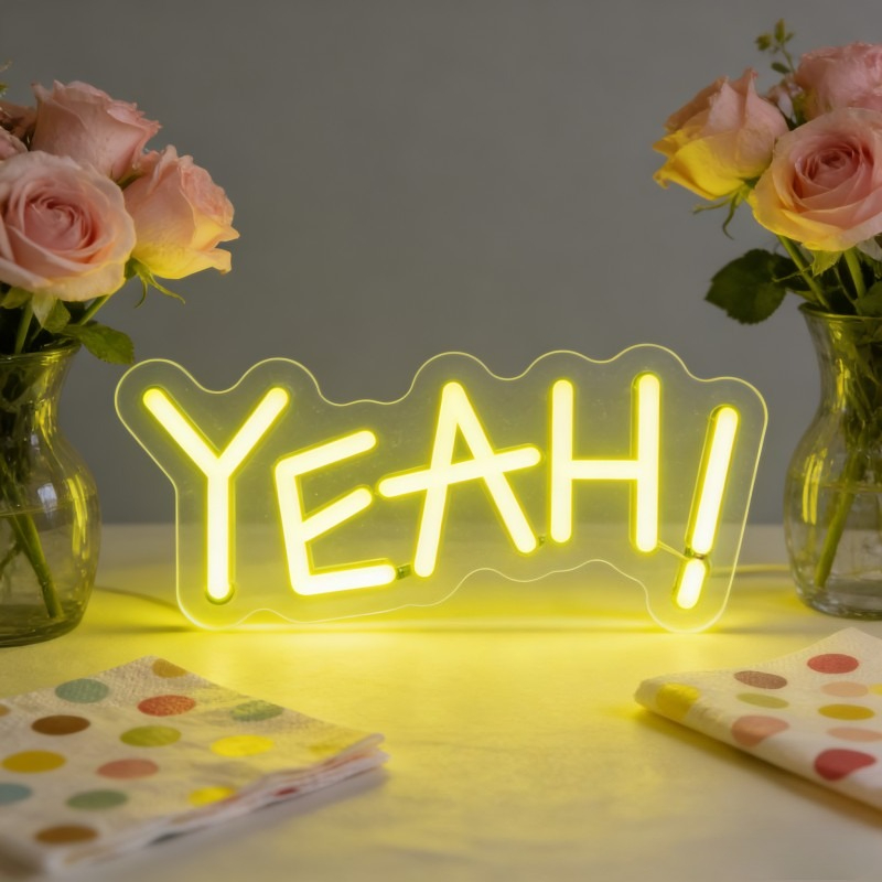 Enseigne néon LED YEAH, citati - Outdoor Lighting Quotes avis et prix
