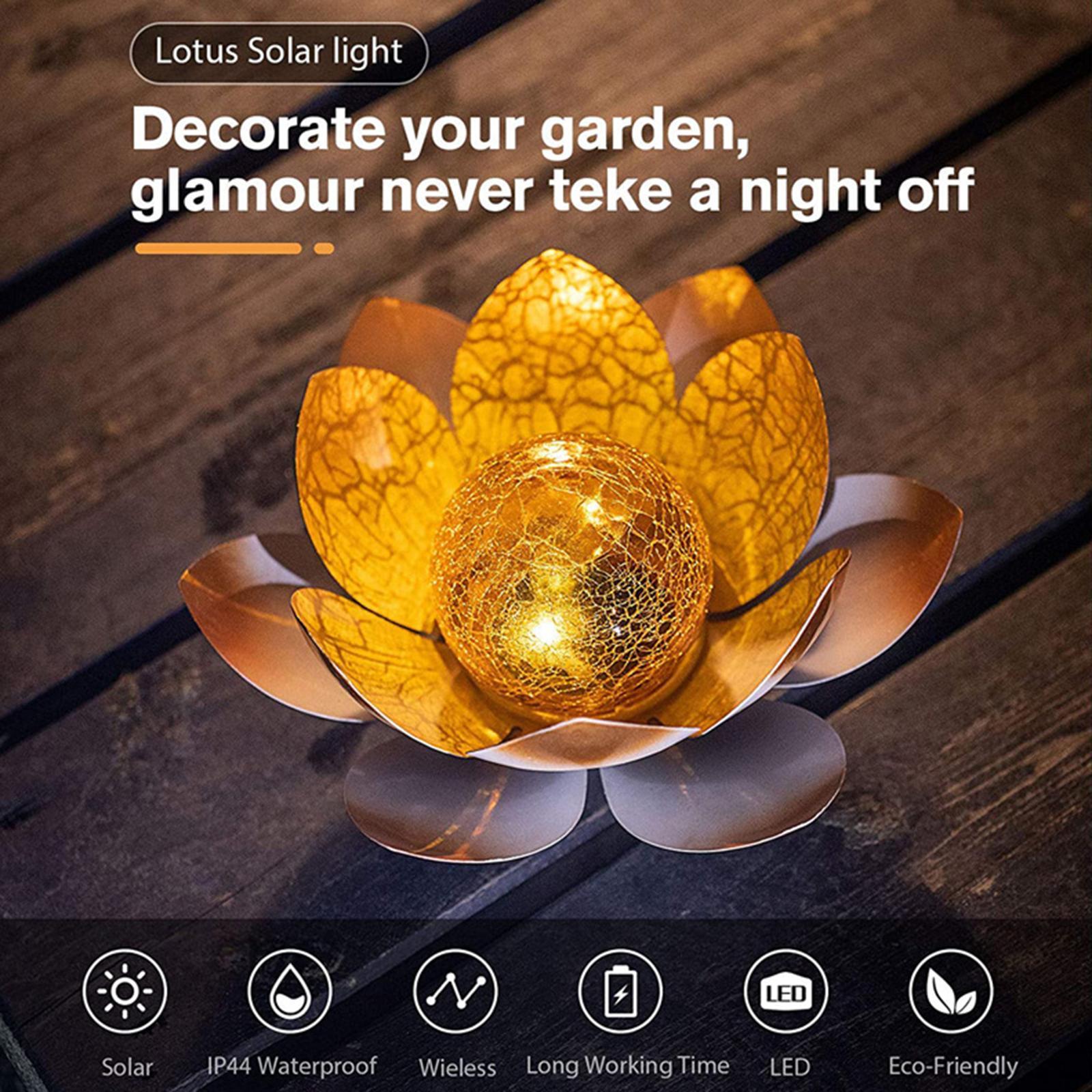 Lampe solaire flottante Lotus  - Outdoor Lighting Quotes avis et prix