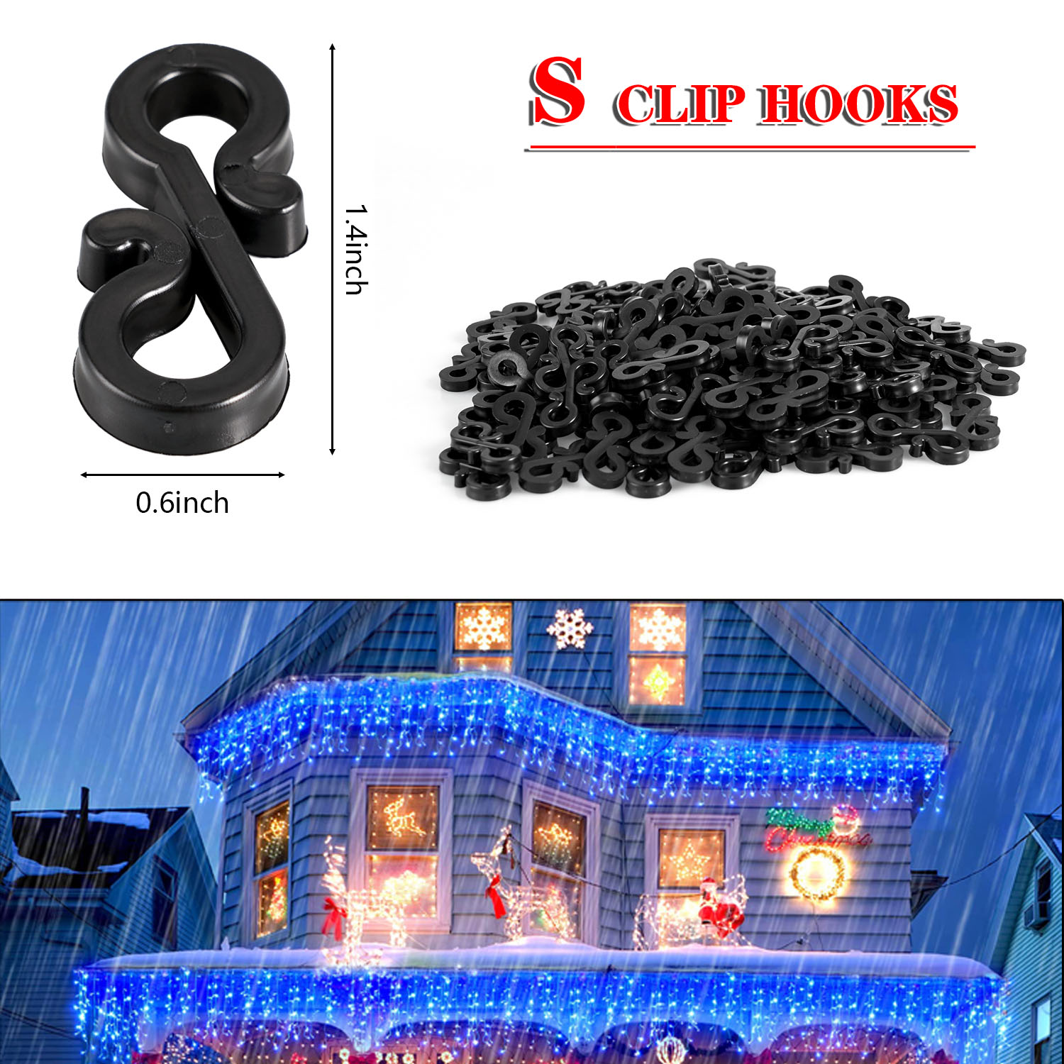 120 pièces crochets en plastiq - Outdoor Lighting Cable avis et prix