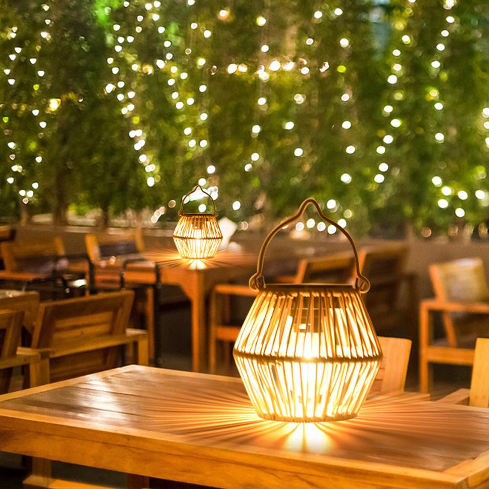 Lanterne solaire en rotin étan - Outdoor Lighting Lanterns avis et prix