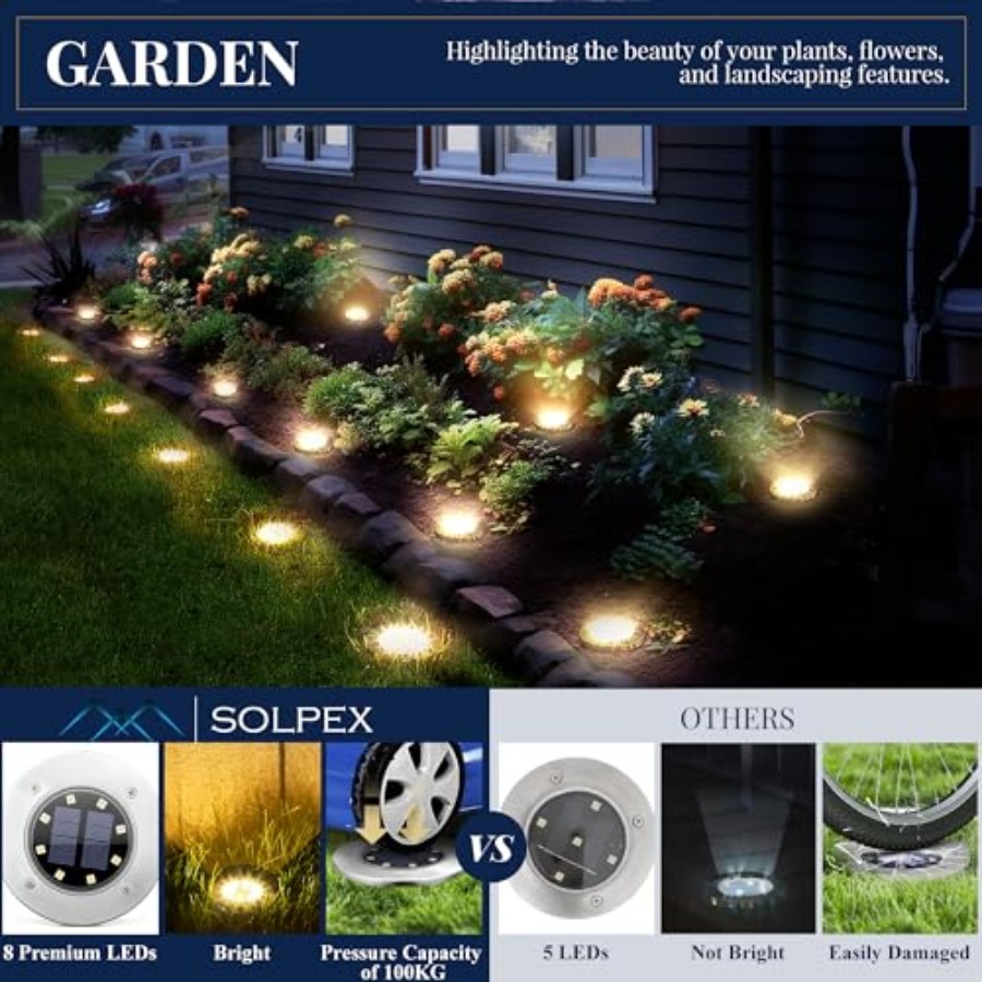 Lampes solaires au sol, lampes - Outdoor Lighting Waterproof avis et prix
